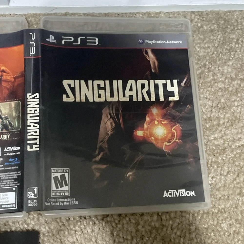 PS3 Singularity Game 2010 Sci-Fi FPS Time Loop Clean CIB Mint Disc + Manual